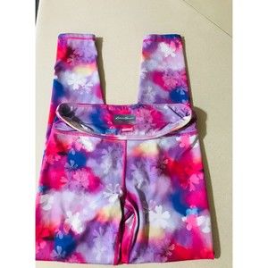 Eddie Bauer Girls Multicolored Floral Leggings, Size 14/16